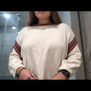 free people cream sweater